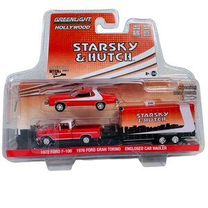 Starsky Hutch Diecast Hitch Series 76 Ford Gan Torino 72 Ford F-100 Truck Hauler